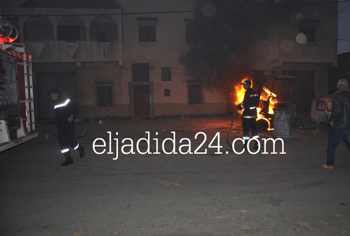 اندلاع حريق مساء يوم الجمعة بحي السلام الزمامرة