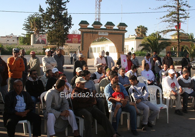 المعطلين بالزمامرة يسمعون صرخة غضبهم في مهرجان خطابي