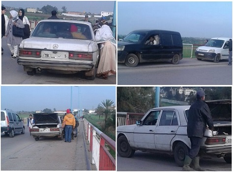 درك أثنين هشتوكة يشن حملة واسعة ضد ظاهرة النقل السري فوق قنطرة وادي أم الربيع قرب آزمور