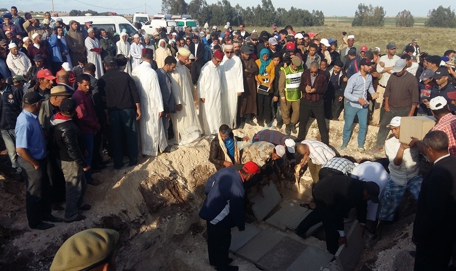 بالصور.. جنازة مهيبة لضحايا فاجعة سبت سايس بحضور عامل إقليم الجديدة