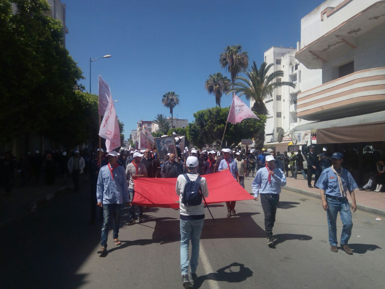 بالصور.. الجديدة تحتفي بعيد العمال وسط حضور قوي للشغيلة وارتفاع سقف المطالب