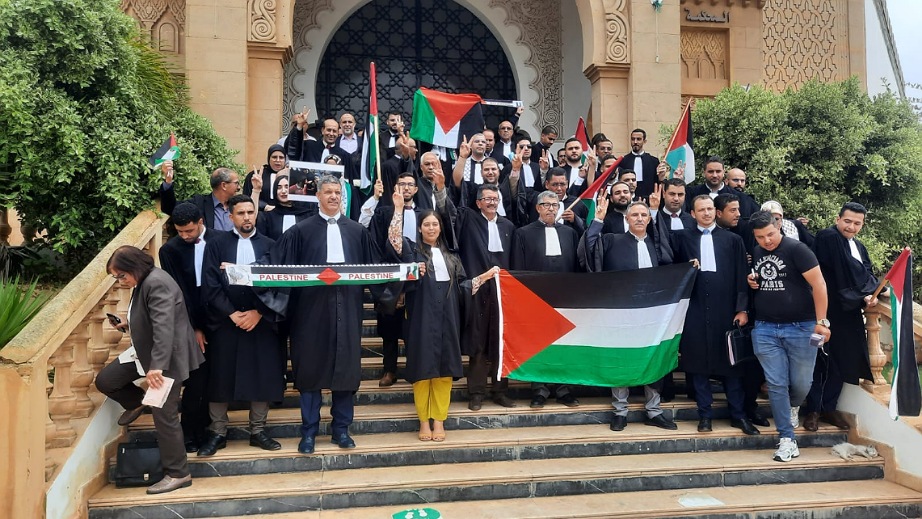 محامو الجديدة يتضامنون مع غزة وينددون بالعدوان الصهيوني
